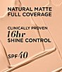 IT Cosmetics CC+ Natural Matte Color Correcting Full Coverage Cream Foundation SPF 40, Color:Light Medium - Image 3