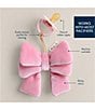 Itzy Ritzy Bitzy Pal ™ Bow Natural Rubber Pacifier & Lovey - Image 4