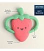 Itzy Ritzy Chew Crew™ Silicone Handle Strawberry Teether, Color:Red - Image 2