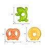 Itzy Ritzy Cutie Coolers™ Silly Foods Teethers - Image 3