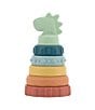 Color:Multi - Image 1 - Dino Silicone Stack & Teether Toy