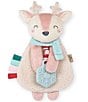 Color:Pink - Image 1 - Reindeer Lovey Plush & Teether Toy