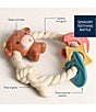 Itzy Ritzy Highland Cow Ritzy Rattle® with Teething Rings - Image 4