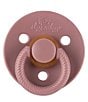 Itzy Ritzy Soother™ 0-6 Months Natural Rubber Pacifier, Color:Blossom/Rosewood - Image 2