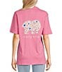 Color:Pink Carnation - Image 1 - Butterfly Hearts Graphic T-Shirt