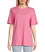 Color:Pink Carnation - Image 2 - Butterfly Hearts Graphic T-Shirt