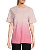 Color:Pink Carnation Ombre - Image 2 - Heritage Ombre Graphic T-Shirt