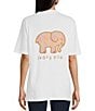 Color:White - Image 1 - Hibiscus Dreams Graphic T-Shirt