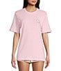 Color:Icy Pink - Image 2 - In The Garden Graphic T-Shirt