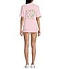 Color:Icy Pink - Image 3 - In The Garden Graphic T-Shirt