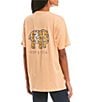 Color:Coral Sands - Image 1 - Leopard Ellie Graphic T-Shirt