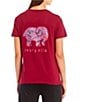 Color:Red - Image 1 - Nocturnal Paisey Graphic T-Shirt
