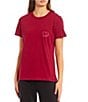 Color:Red - Image 2 - Nocturnal Paisey Graphic T-Shirt