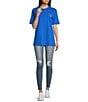 Color:Princess Blue - Image 4 - Relaxed All Smiles Graphic T-Shirt