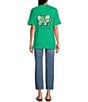 Color:Holly Green - Image 3 - Retro Flowers Graphic T-Shirt