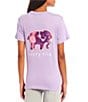Color:Purple - Image 1 - Spacey Graphic Tee