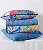 Color:Blue - Image 4 - J by J. Queen New York Cayman Herringbone Pattern Quilt