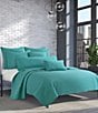 J. Queen New York J by J. Queen New York Cayman Herringbone Pattern Quilt, Color:Turquoise - Image 1