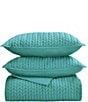 J. Queen New York J by J. Queen New York Cayman Herringbone Quilted Pattern 20#double; Square Decorative Throw Pillow, Color:Turquoise - Image 4