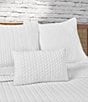 J. Queen New York J by J. Queen New York Cayman Herringbone Quilted Pattern Boudoir Decorative Throw Pillow, Color:White - Image 2