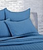 Color:Blue - Image 2 - J by J. Queen New York Cayman Herringbone Quilted Pattern Pillow Sham