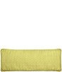Color:Chartreuse - Image 2 - J by J. Queen New York Herringbone Quilted Pattern Reading Bolster Decorative Throw Pillow