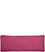 J. Queen New York J by J. Queen New York Herringbone Quilted Pattern Reading Bolster Decorative Throw Pillow, Color:Fuchsia - Image 2