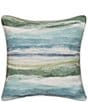 J. By J. Queen New York Callum Watercolor Stripe Print 18#double; Square Decorative Throw Pillow - Image 1