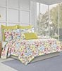 Color:Turquoise/Multi - Image 4 - J. By J. Queen New York Jules Wildflower Print Oversized Quilt Mini Set