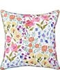 J. Queen New York J. By J. Queen New York Jules Wildflowers Print Euro Sham, Color:Turquoise/Multi - Image 1