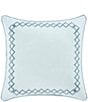 Color:Blue - Image 1 - J. by J. Queen New York Mikayla Embroidered Square Pillow