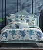 Color:Blue - Image 4 - J. by J. Queen New York Mikayla Embroidered Square Pillow