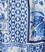 J.Marie Capri Embroidered Trim Button Front Tiered Mini Dress - Image 3