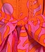 J.Marie Mara Puff Sleeve Belted Button Up A-Line Dress, Color:Pink - Image 3
