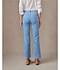J.McLaughlin Lenni Stretch Velvet Kick Flare Pull-On Pants, Color:Ash Blue - Image 6