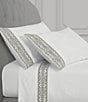 J. Queen New York Majestic Embroidered Sheet Set, Color:Silver - Image 1