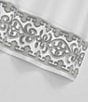 J. Queen New York Majestic Embroidered Sheet Set, Color:Silver - Image 3