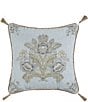 J. Queen New York 18#double; Pasadena Floral Damask Square Embellished Decorative Throw Pillow - Image 1