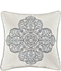 Color:Sterling - Image 1 - Adagio Embroidered Square Pillow
