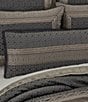 J. Queen New York Alaro Reversible Reading Bolster Oversized Pillow, Color:Slate - Image 3