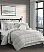 J. Queen New York Alejandro Woven Plaid Pattern Comforter Set, Color:Spa - Image 1