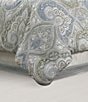 Color:Spa - Image 3 - Allora Woven Damask Oversized Comforter Set Bedding Collection