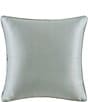 Color:Spa - Image 2 - Allora Woven Damask Reversible Square Pillow