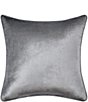 J. Queen New York Annabelle Embroidery Medallion Square Reversible Embellished Decorative Throw Pillow, Color:Silver - Image 2