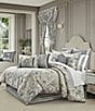 J. Queen New York Annabelle Oversized Woven Damask Comforter Set, Color:Spa - Image 1