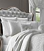Color:White - Image 4 - Astoria Damask Comforter Set