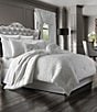 J. Queen New York Astoria Diamond Pattern Euro Sham, Color:White - Image 4