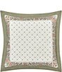 Color:Harvest - Image 1 - Athena Mitered Framed 18-inch Square Decorative Throw Pillow