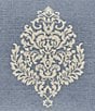 Color:Blue - Image 2 - Aurora Square Damask Embroidered Pillow