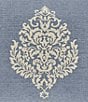 J. Queen New York Aurora Square Damask Embroidered Pillow, Color:Blue - Image 2
